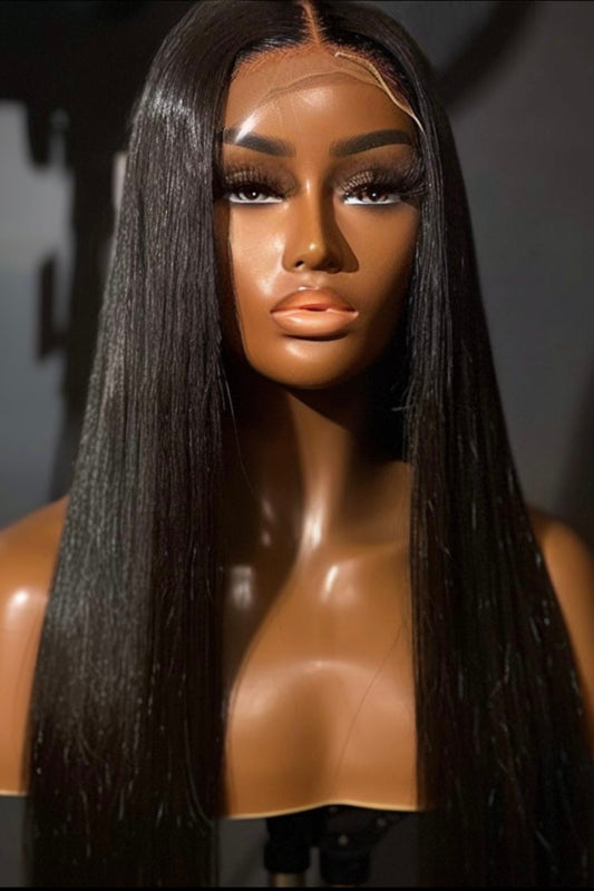 Silky Straight Glueless 5x5 Closure Wig